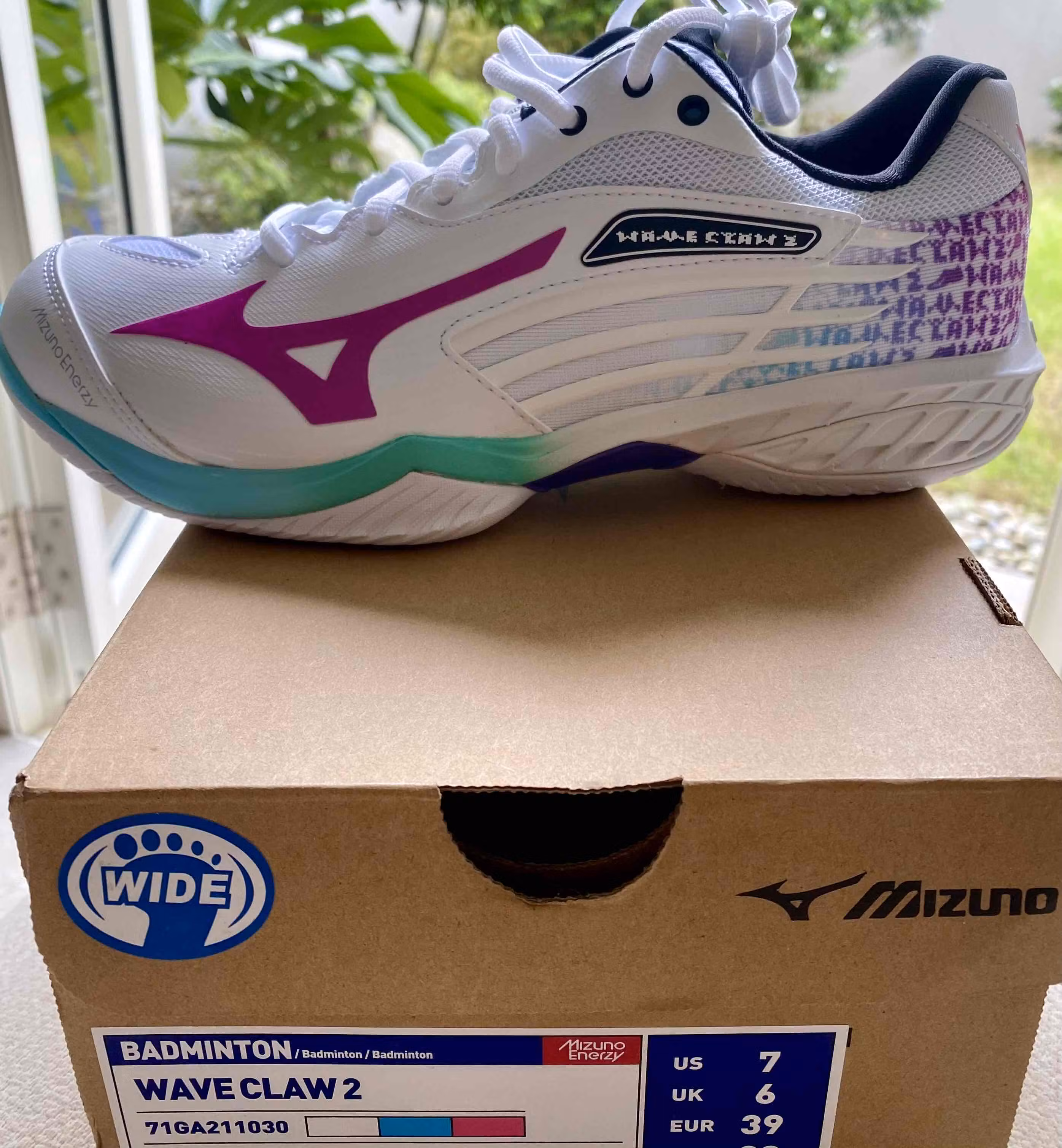 Mizuno Wave Claw Neo 2 'White Purple' 71GA227030 Mizuno Wave Claw Neo 2 'White Purple' 71GA227030